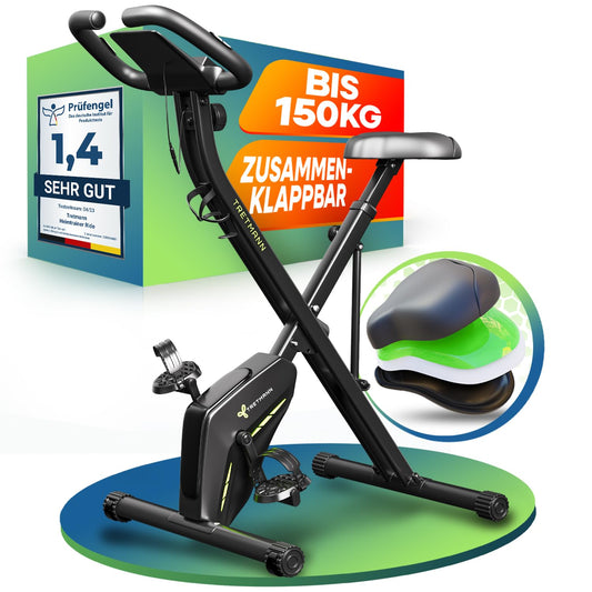 Tretmann Heimtrainer Fahrrad Klappbar – leise, bis 150 kg
