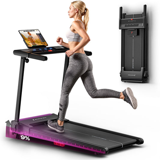 Sportstech Laufband Klappbar – 9% Steigung, 12 km/h, 120 kg