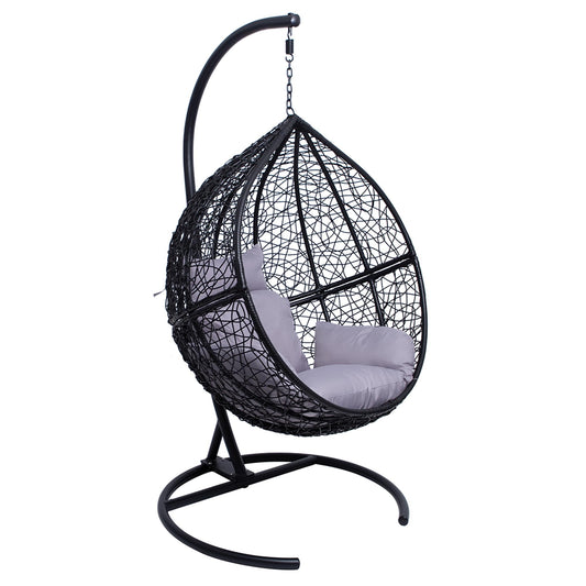 Allpax Hängesessel Größe L | Polyrattan | In- & Outdoor | bis 150 kg