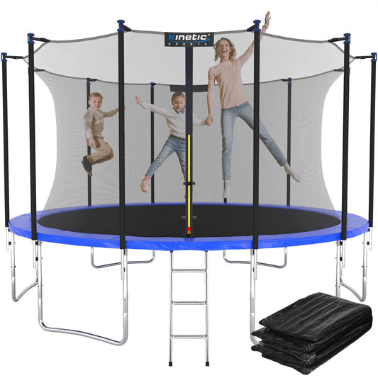 KINETIC SPORTS Trampolin Outdoor Ø 366 cm – Salto Plus Blau