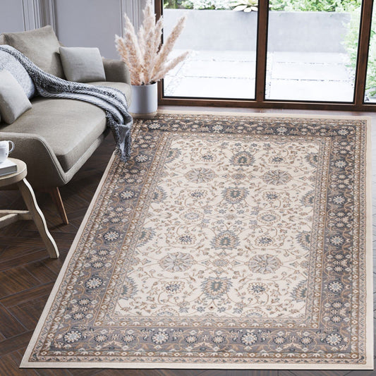 Mazovia Orientteppich 250×350 cm Beige Creme Grau – ÖEKO-TEX