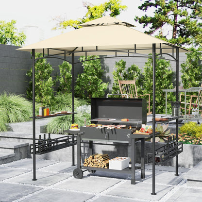 Outsunny Grillpavillon 240x150 cm – wasserdicht, UV-Schutz