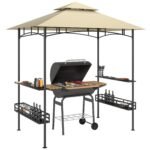 Outsunny Grillpavillon 240x150 cm – wasserdicht, UV-Schutz